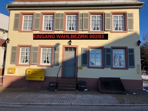 EINGANG WAHLBEZIRK 002/03